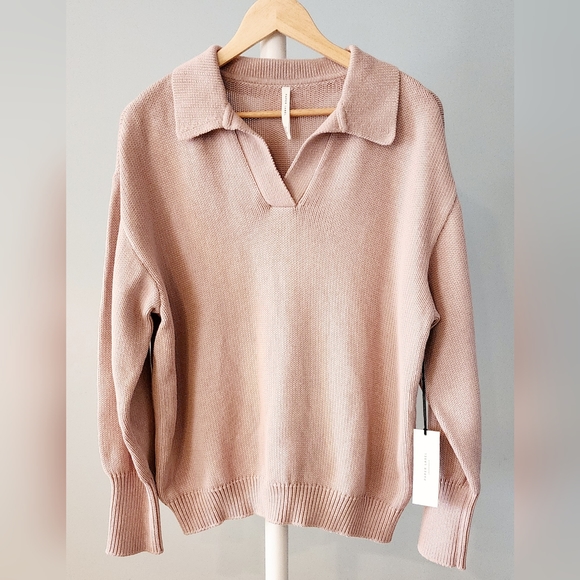 [XL] NWT Paper Label V-Neck Caspian Pullover Cotton Knit Sweater - Picture 4 of 10